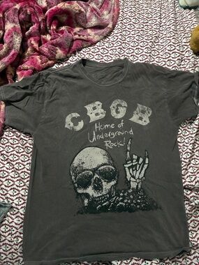 CBGB Graphic Skull T‑Shirt